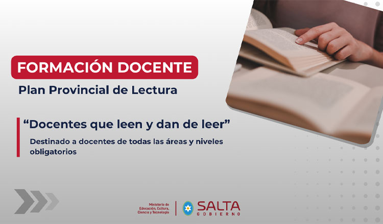 Nuevo tramo de formación del Plan Provincial de Lectura: “Docentes que leen y dan de leer”