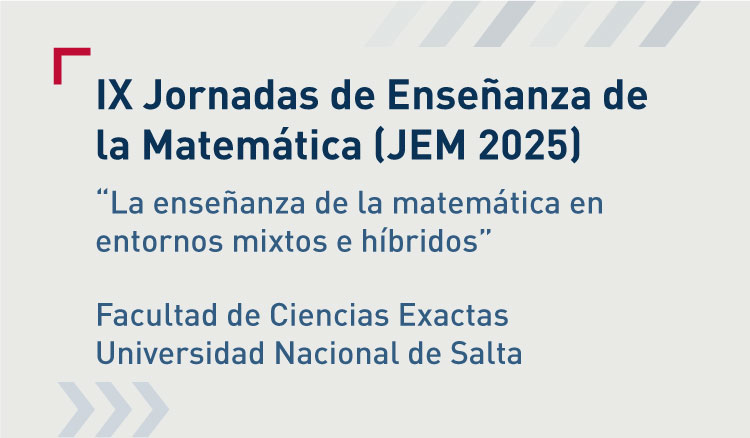 IX Jornadas de Enseñanza de la Matemática